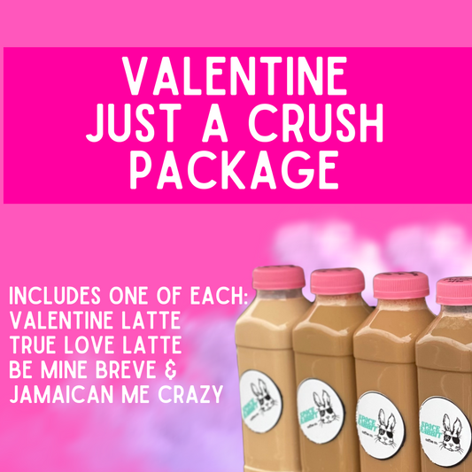 PRE-ORDER Valentine Bottled Lattes- Just a Crush Package